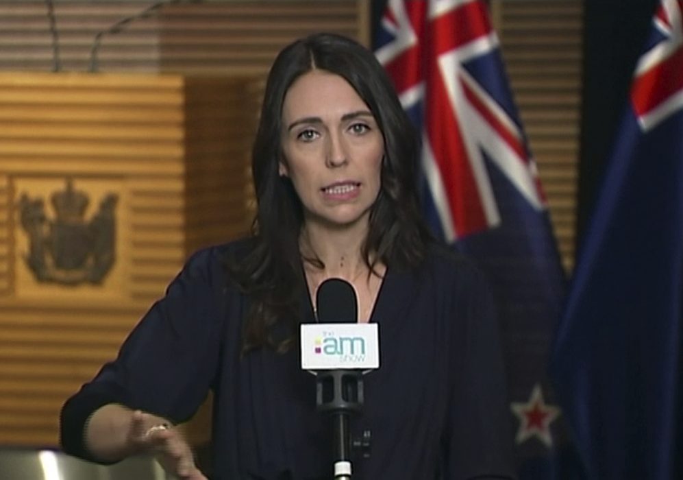 Nya Zeelands premiärminister Jacinda Ardern.