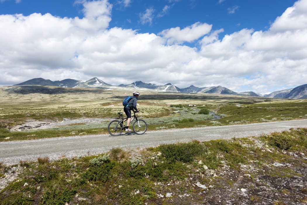 Cykelsemester i fjällen.