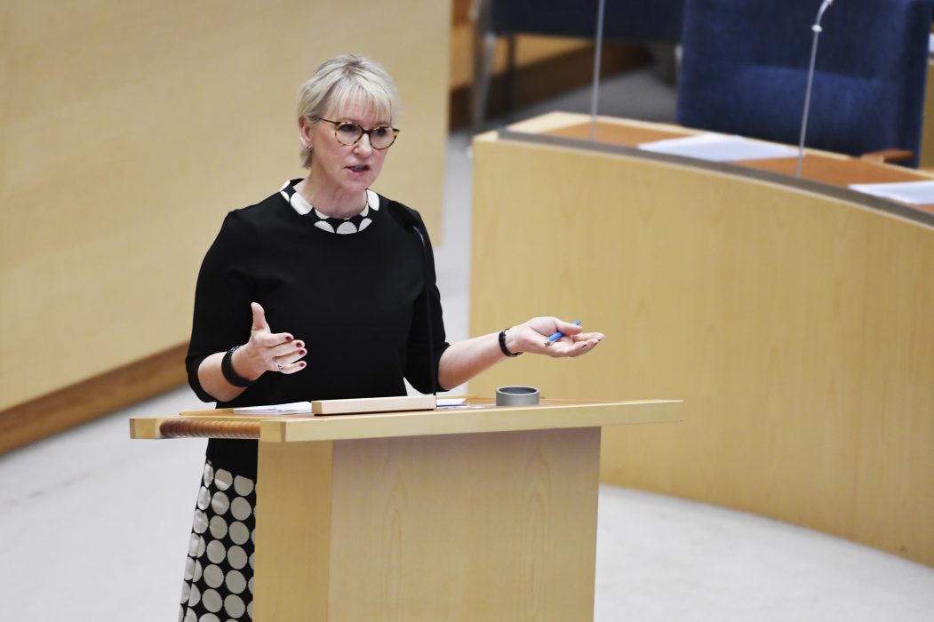 Utrikesminister Margot Wallström (S).