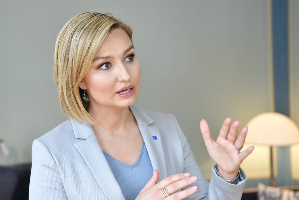 Kristdemokraternas partiledare Ebba Busch Thor.