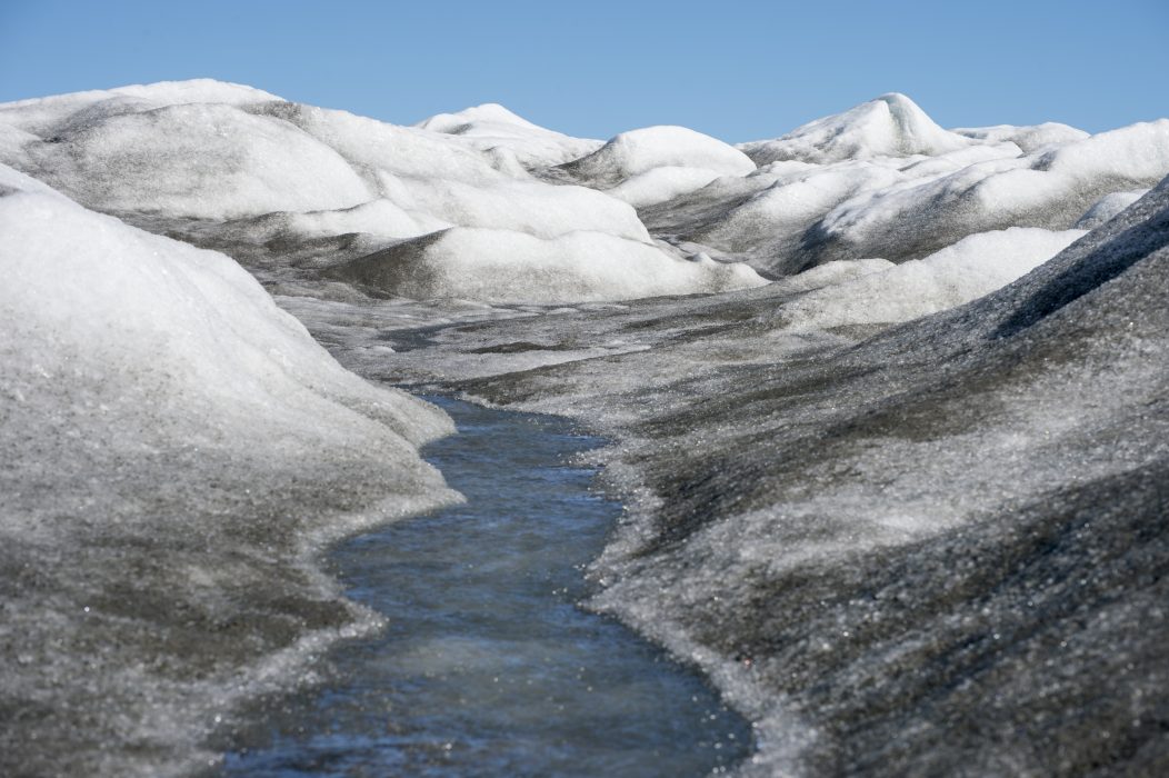 Glaciäris på Grönland.