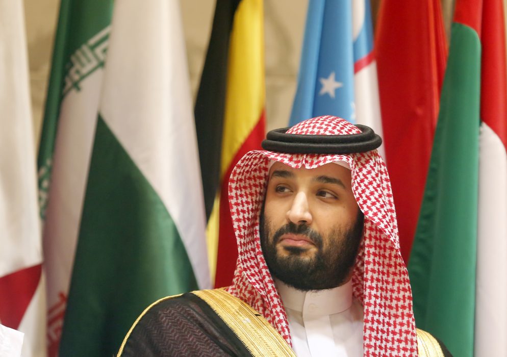Den saudiska kronprinsen Mohammed bin Salman poserar under ett toppmöte i Mecka tidigare i juni.