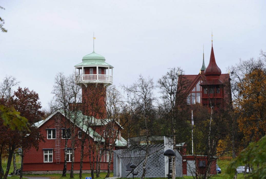 Kiruna gamla brandstation är en av de byggnader som ska räddas och flytta med till nya Kiruna.