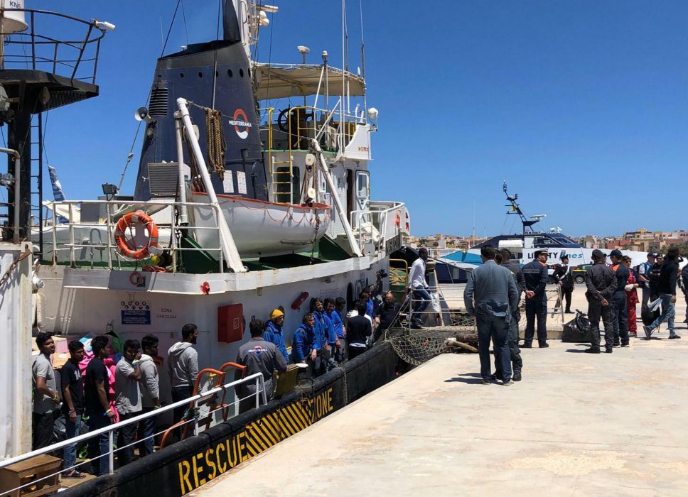 Mare Jonio har vid flera tillfällen räddat migranter på Medelhavet.