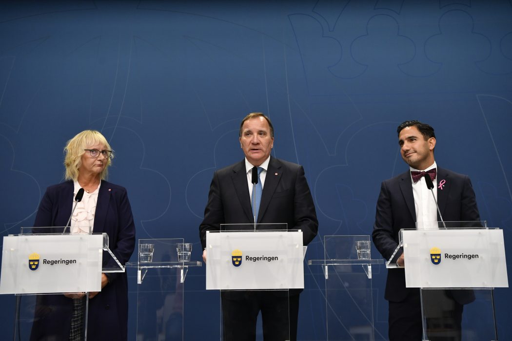 Lena Micko (t v) blir ny civilminister och Ardalan Shekarabi (t h) blir ny socialförsäkringsminister.