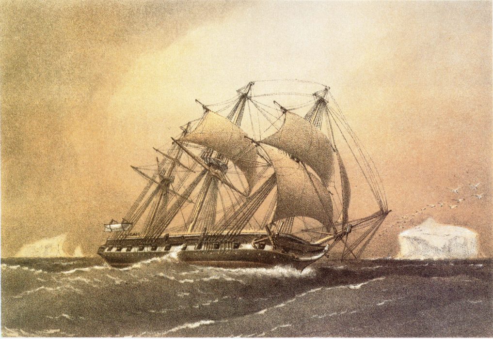 Den brittiska örlogskorvetten Challenger användes för att utforska världshaven 1872–1876.