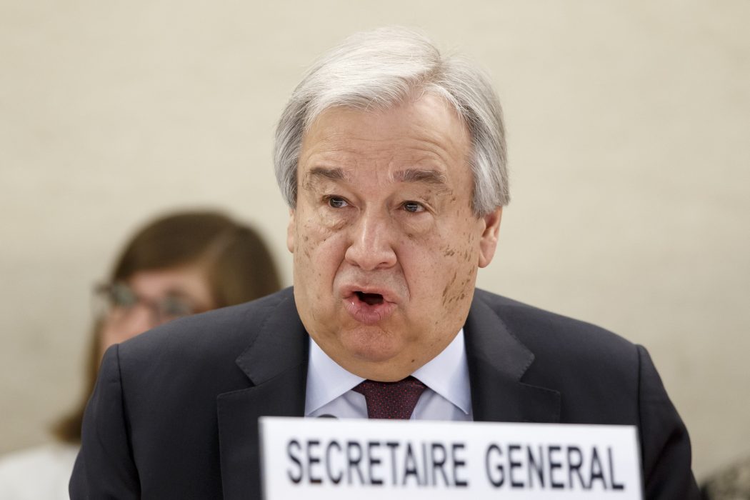 FN:s generalsekreterare António Guterres.