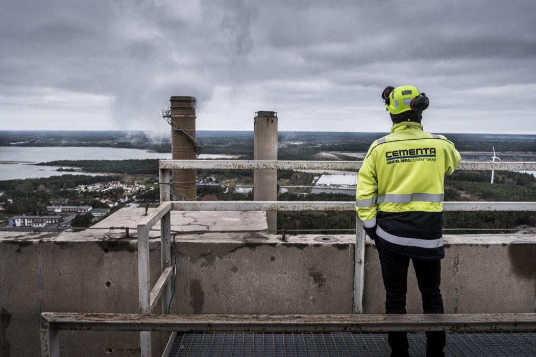 Cementas fabrik i Slite på Gotland.
