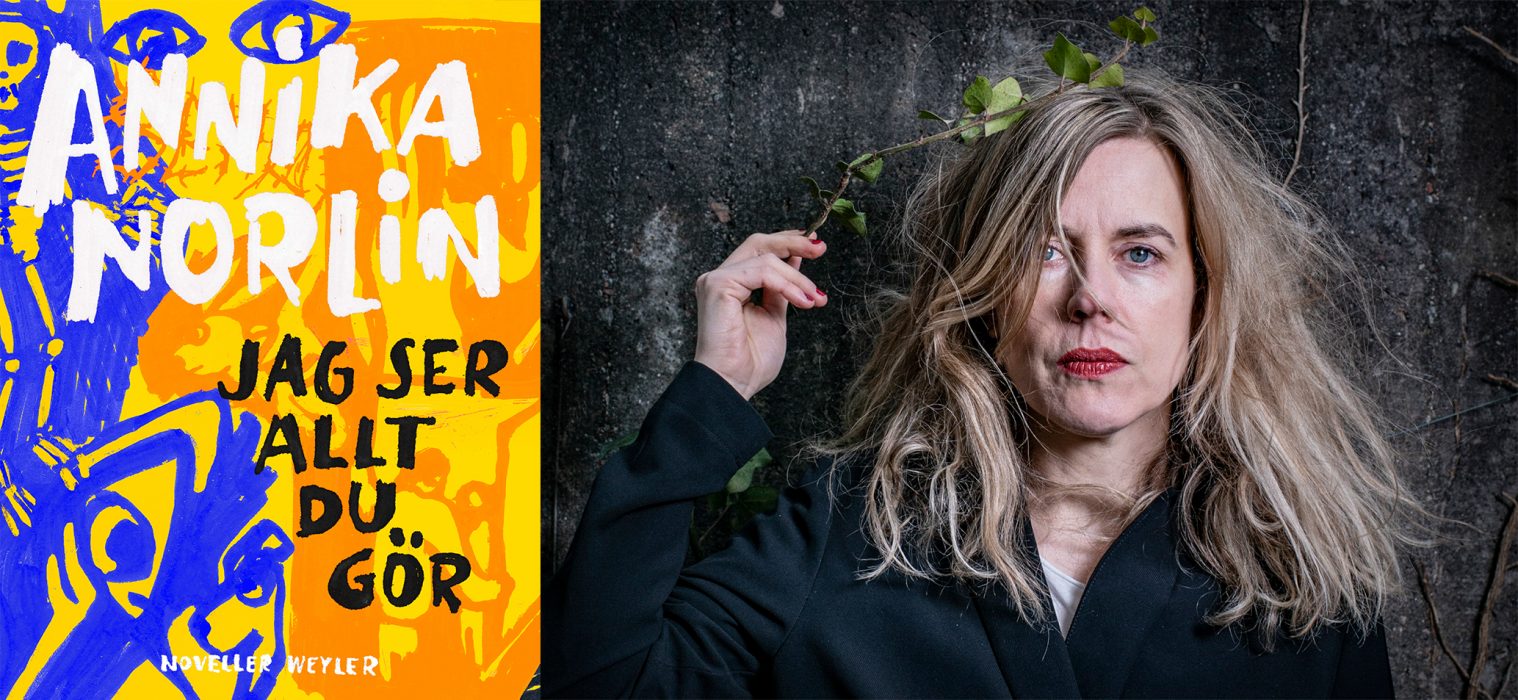 Annika Norlin är aktuell med novellsamlingen Jag ser allt du gör.