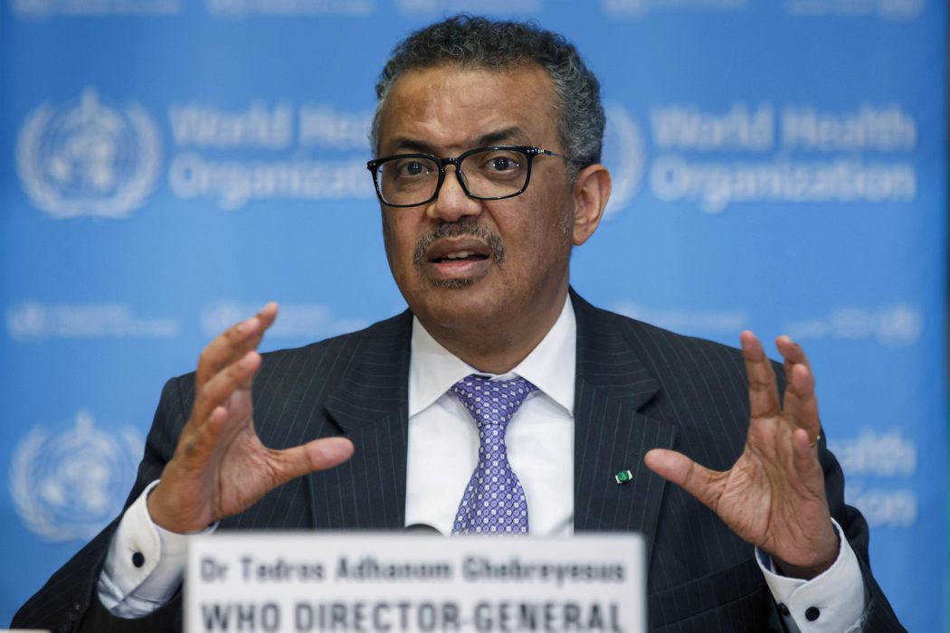 WHO:s chef Tedros Adhanom Ghebreyesus.