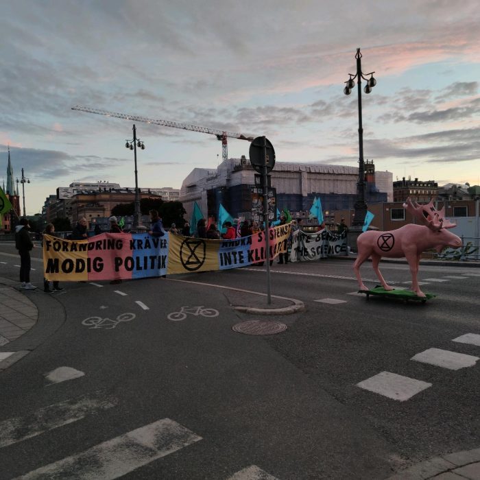 Vasabron i Stockholm tidigt på fredag morgon.