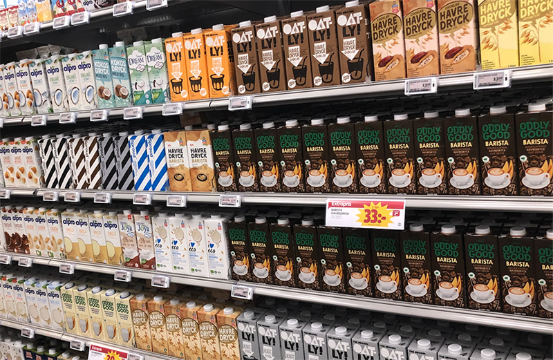 Sedan 2018 har försäljningen av havredryck i butik ökat med 72 procent.