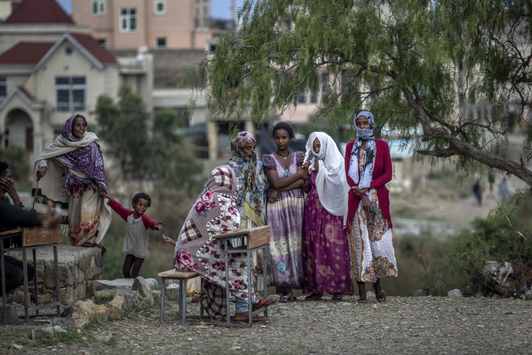 Internflyktingar i Tigray.