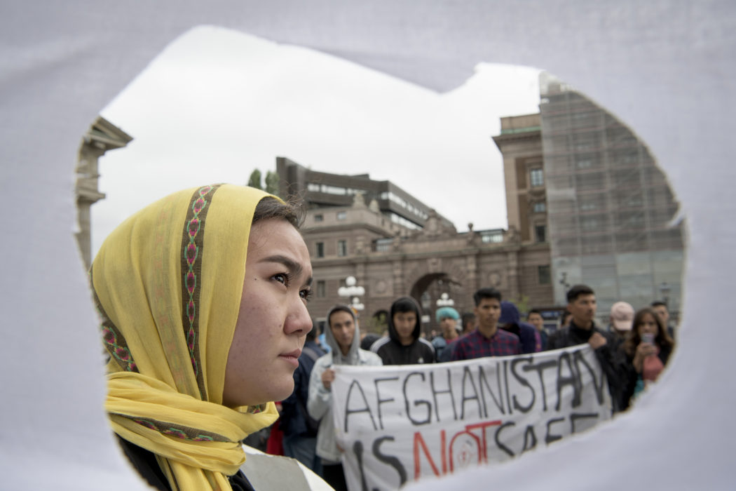 Fatemeh Khavari var en av frontfigurerna under den nästan två månader långa protesten på Mynttorget 2017.