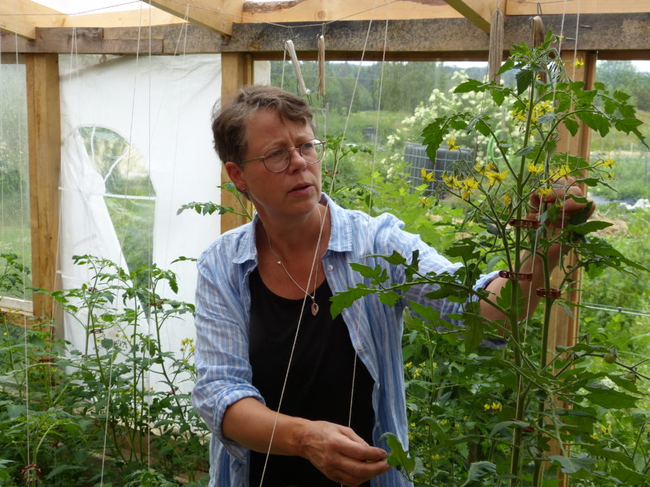 Ylva Lundin på Östängs gård var initiativtagare till den första träffen som ledde till det mångåriga samarbetet med permakulturdesign.