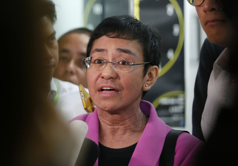 Fredspristagaren och journalisten Maria Ressa.