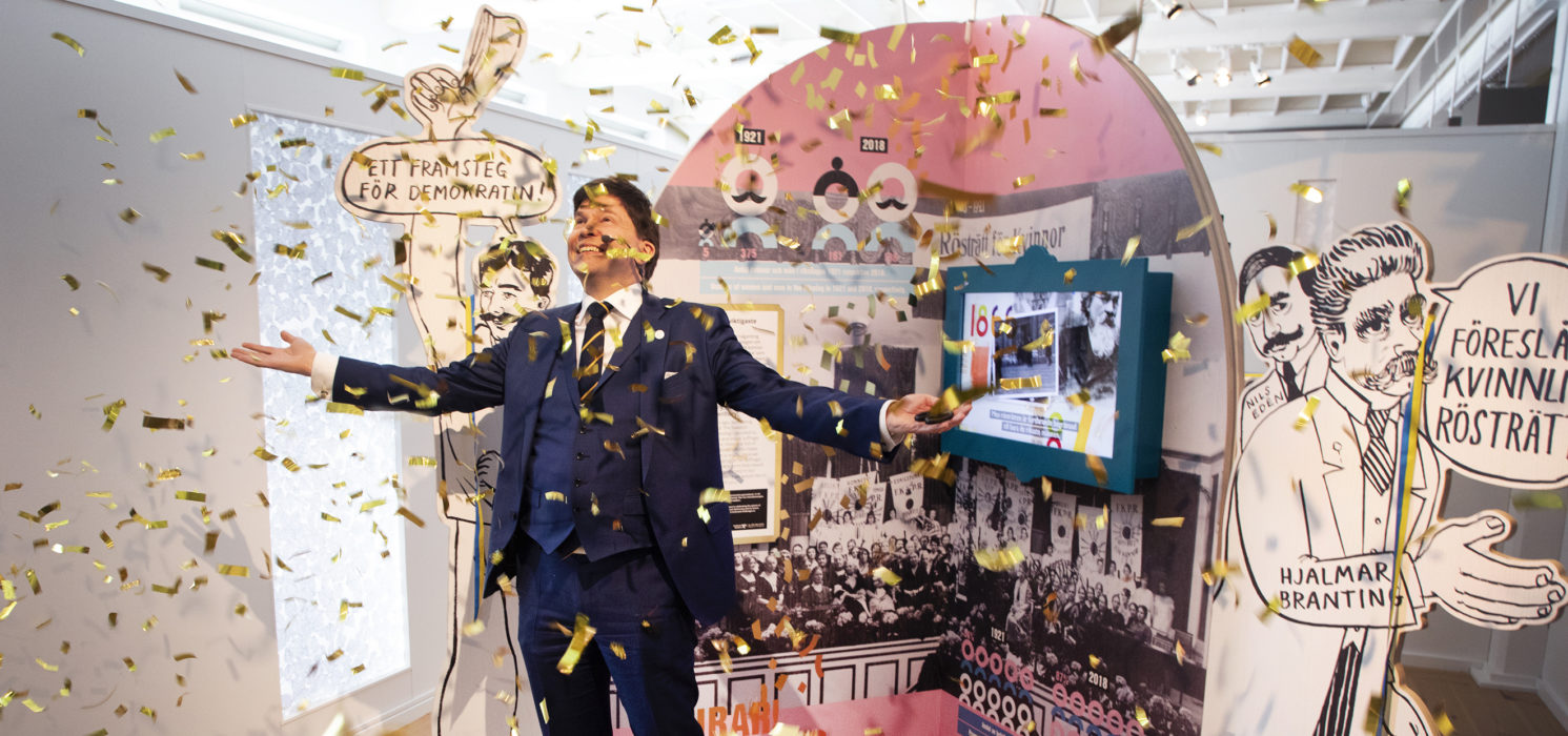Talmannen Andreas Norlén inviger år 2019.