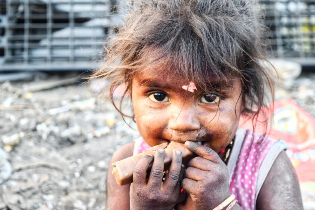 En flicka i Indien.