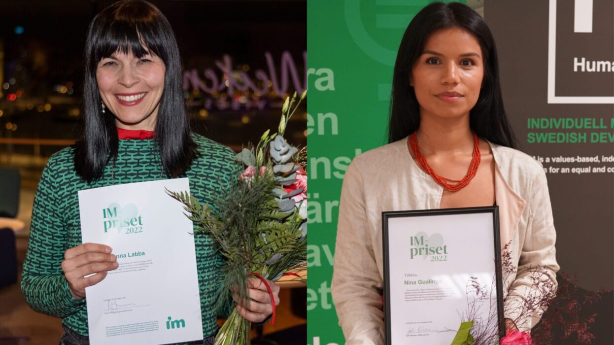 Elin Anna Labba och NIna Gualinga sprider kunskap om hur rasism och exploatering av mark är ett hot människor i Sápmi och Ecuador.