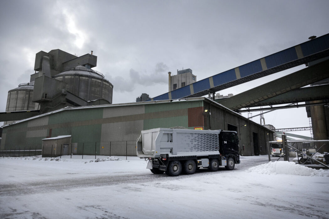 Cementas fabrik i Slite på Gotland.