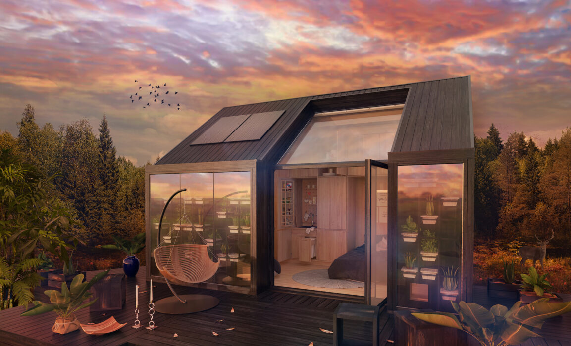 Huset värms, kyls och ventileras med passiva system och drar därför betydligt mindre el än dagens energisnåla hus.