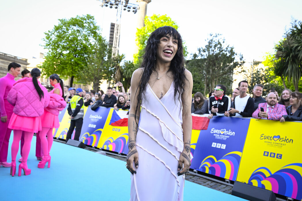 Sveriges Loreen inför söndagens öppningsceremoni av Eurovision Song Contest i Liverpool.