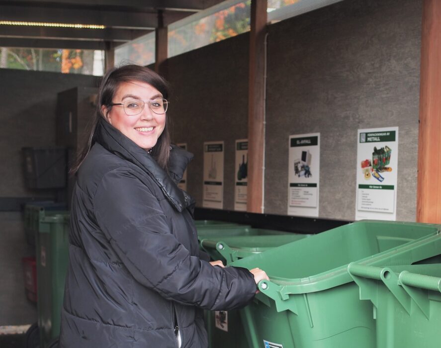 Camilla Molina Muga är klimatombud på sin arbetsplats.