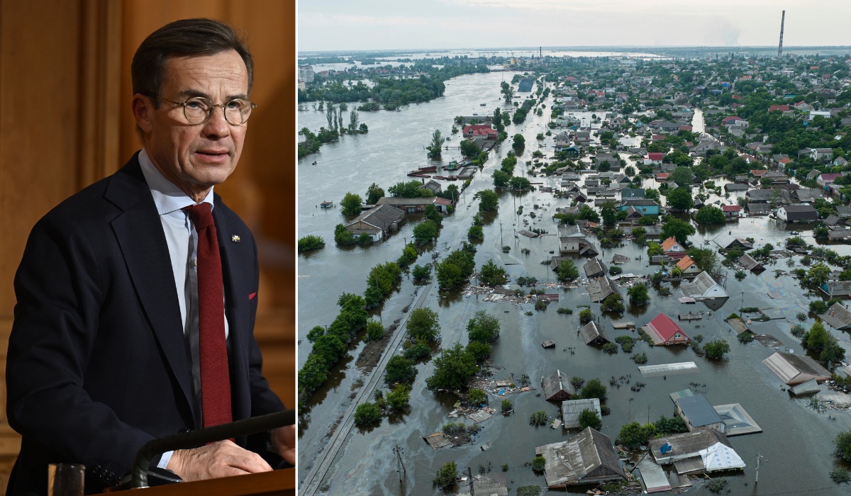 Statsminister Ulf Kristersson vill att Ryssland ställs till svars för miljöbrott i Ukraina, uppger han under ett möte i EU-nämnden 25 oktober.