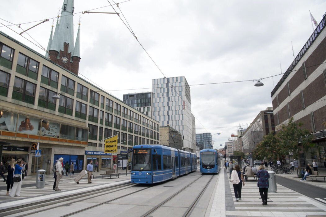 Bilfri stadsgata.